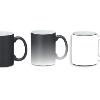CANECA MÁGICA DE CERÂMICA 350 ML PRETO