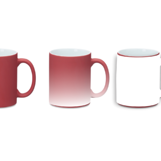 CANECA MÁGICA DE CERÂMICA 350 ML VERMELHO
