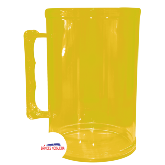 CANECA 400 ML AMARELO NEON