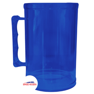 CANECA 400 ML AZUL TRANSLÚCIDO