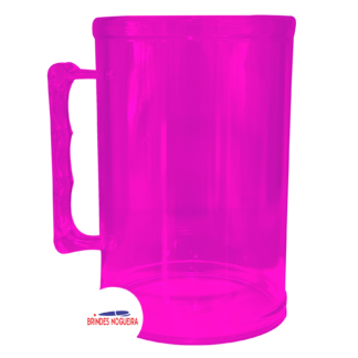 CANECA 400 ML ROSA NEON