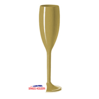 TAÇA DE CHAMPANHE 190 ML DOURADO