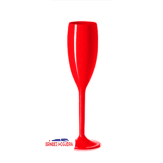 TAÇA DE CHAMPANHE 190 ML VERMELHO
